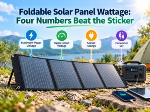 Foldable Solar Panel Wattage Four Numbers Beat the Sticker Foldable Solar Panel Wattage Four Numbers Beat the Sticker